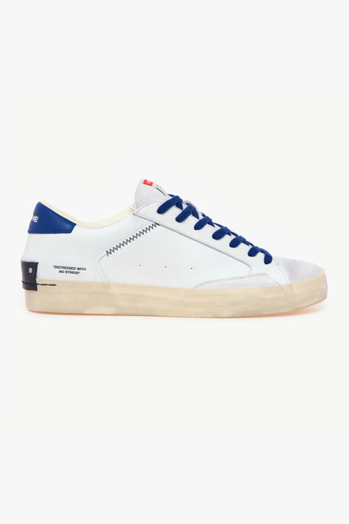 Sneaker "Distressed" in pelle e camoscio