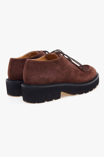 Stringata stile norvegese . in camoscio con suola in gomma - 3