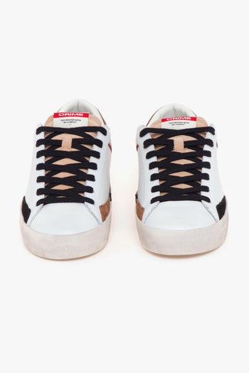 Sneaker "Distressed" in pelle e camoscio - 5