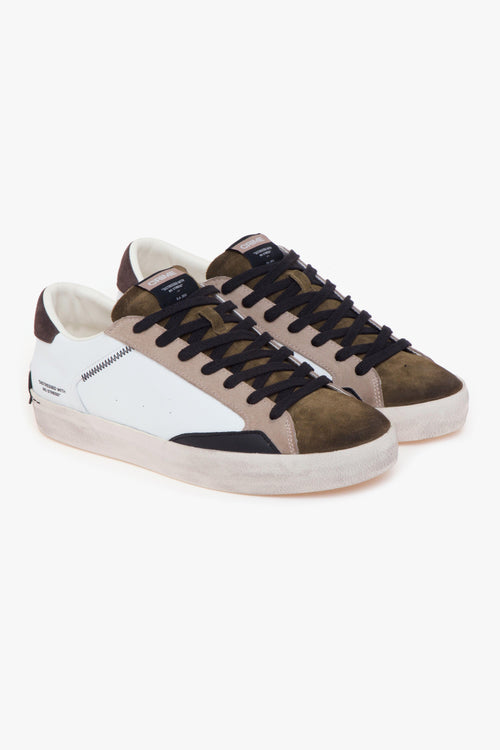 Sneaker "Distressed" in pelle e camoscio - 2