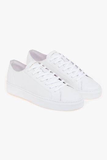 Sneaker in pelle con taglio vivo - 2