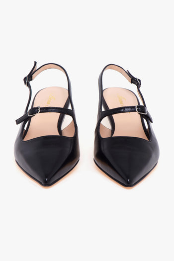 Sling-back . in pelle con tacco 55 mm. - 5