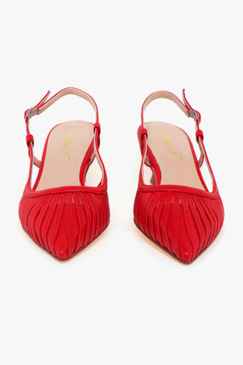 Sling-back . in pelle con mignon e tacco 55 mm. - 5