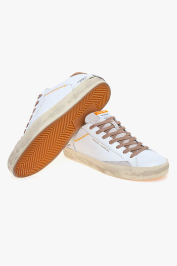 Sneaker Distressed in pelle e camoscio - 4