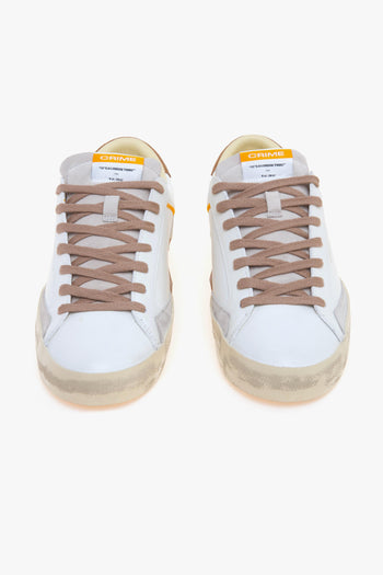 Sneaker Distressed in pelle e camoscio - 5