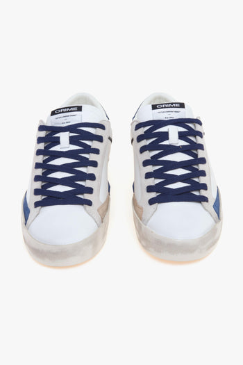 Sneaker Distresses in pelle e camoscio - 5