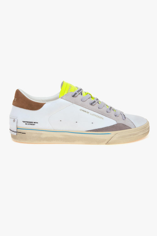 Sneaker Distressed 2.0 in pelle e camoscio