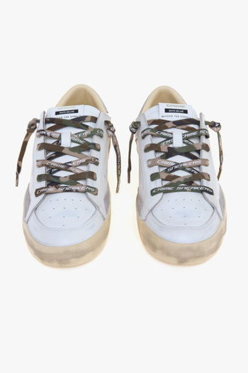 Sneaker SK8 Deluxe in pelle con lacci camu - 5