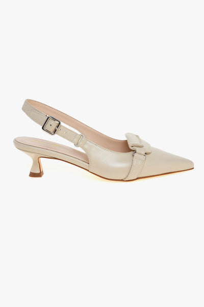 Sling-back . in nappa con tacco 45 mm
