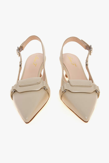 Sling-back . in nappa con tacco 45 mm - 5
