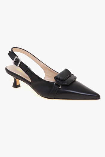 Sling-back . in nappa con tacco 45 mm - 4