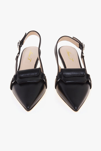 Sling-back . in nappa con tacco 45 mm - 5