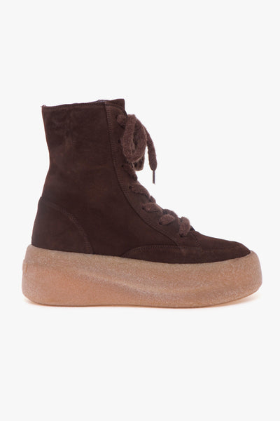 Polacco Vic Matè in camoscio con suola in gomma oversize