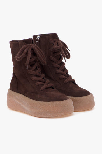 Polacco Vic Matè in camoscio con suola in gomma oversize - 2