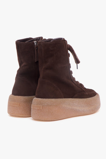 Polacco Vic Matè in camoscio con suola in gomma oversize - 3