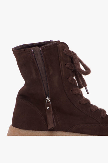 Polacco Vic Matè in camoscio con suola in gomma oversize - 4