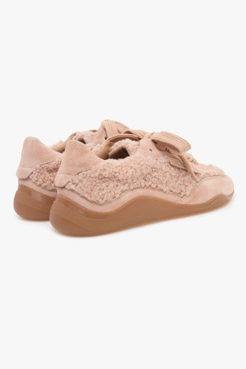 Sneaker Vic Matiè in camoscio e teddy con suola in gomma - 3