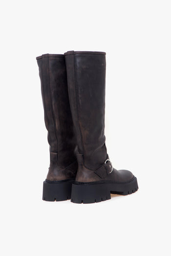 Stivale - biker Vic Matiè in pelle anticata con suola in gomma - 3