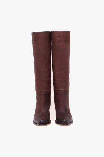 Stivale texano Vic Matiè in pelle ingrassata con tacco 80 mm - 5