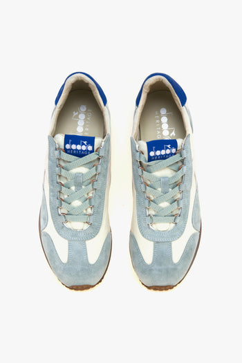 Sneaker Equipe Canvas in camoscio e tessuto stone washed - 5
