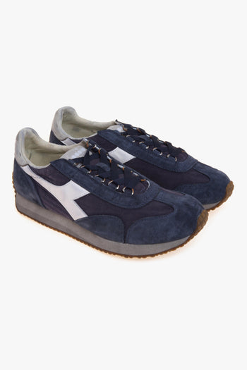 Sneaker Equipe Canvas in camoscio e tessuto stone washed - 2