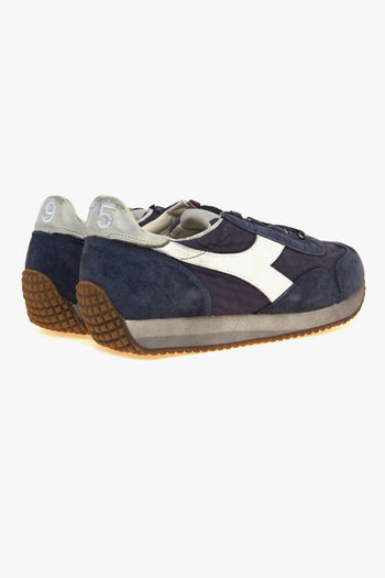 Sneaker Equipe Canvas in camoscio e tessuto stone washed - 3