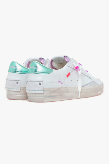 Sneaker "Skate Deluxe" in pelle con paillettes e perline - 3