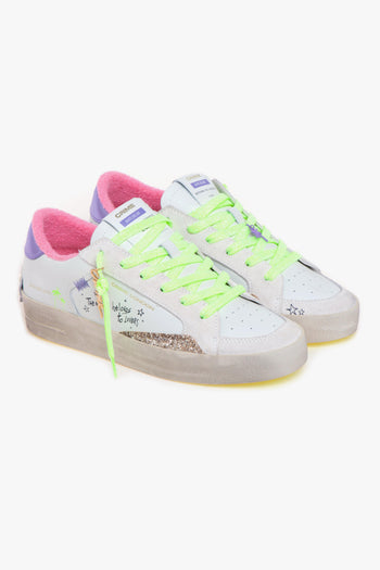 Sneaker "Skate Deluxe" in pelle e glitter - 2