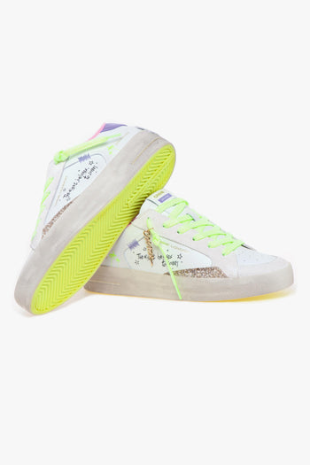 Sneaker "Skate Deluxe" in pelle e glitter - 4