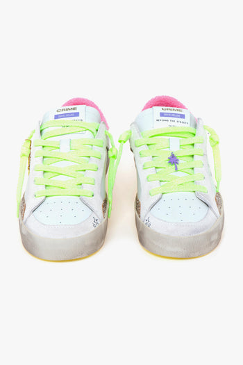 Sneaker "Skate Deluxe" in pelle e glitter - 5