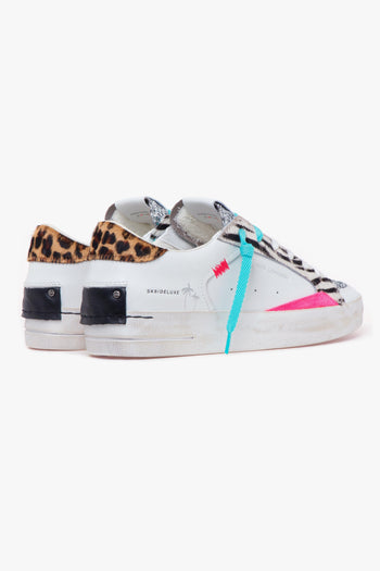 Sneaker "Skate Deluxe" in pelle, glitte e cavallino - 3