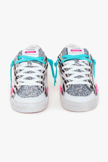 Sneaker "Skate Deluxe" in pelle, glitte e cavallino - 5