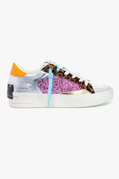 Sneaker "Skate Deluxe" in pelle e glitter