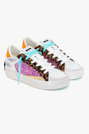 Sneaker "Skate Deluxe" in pelle e glitter - 2