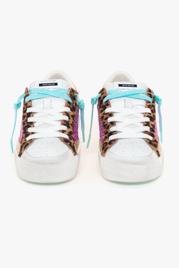Sneaker "Skate Deluxe" in pelle e glitter - 5