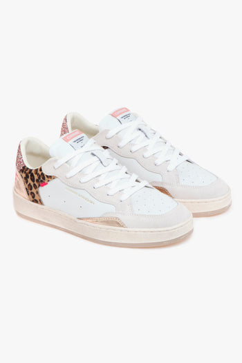 Sneaker "Chelsea" in pelle, camoscio e glitter - 2