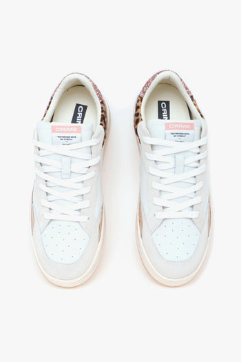 Sneaker "Chelsea" in pelle, camoscio e glitter - 5