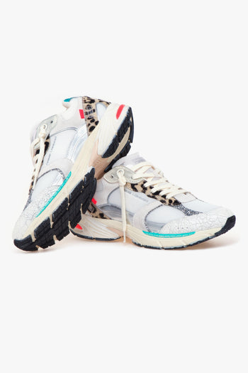 Sneaker Fugitive in tessuto e camoscio - 4