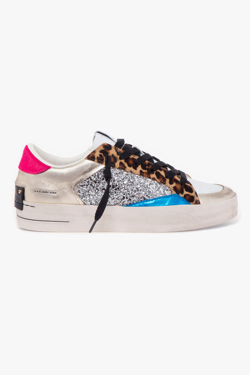 Sneaker "Skate Deluxe" in pelle e glitter