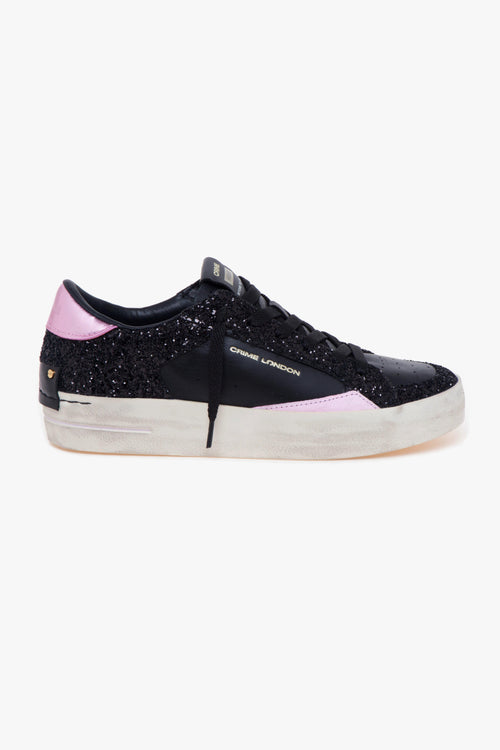 Sneaker "Skate Deluxe" in pelle e glitter