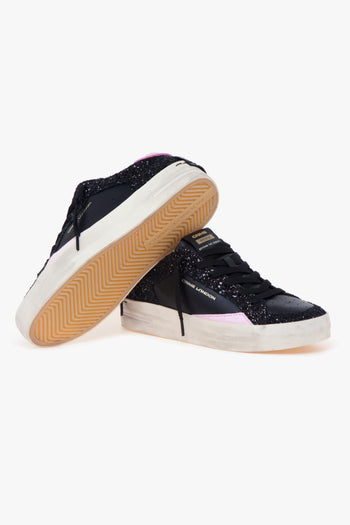 Sneaker "Skate Deluxe" in pelle e glitter - 4