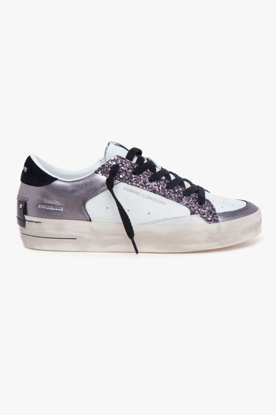 Sneaker "Skate Deluxe" in pelle e glitter