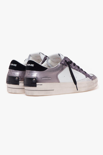 Sneaker "Skate Deluxe" in pelle e glitter - 3