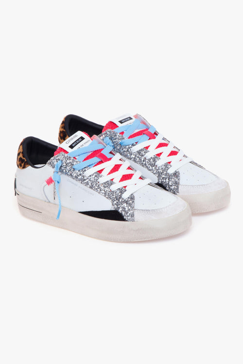 Sneaker "Skate Deluxe" in pelle e glitter - 2