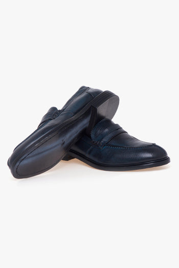 Mocassino college in pelle anticata - 4