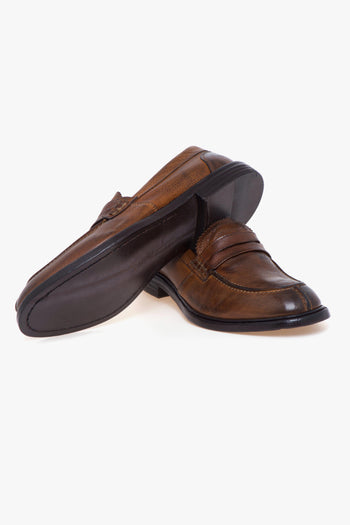 Mocassino college in pelle anticata - 4