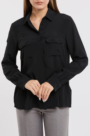 Camicia "Suez" in misto seta con tasche applicate - 3