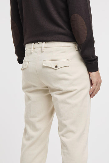 Pantalone in bull cotton con pence - 6