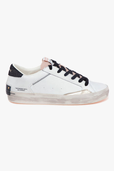 Sneaker Distressed in pelle