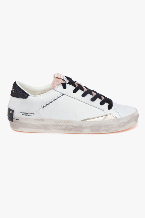 Sneaker Distressed in pelle